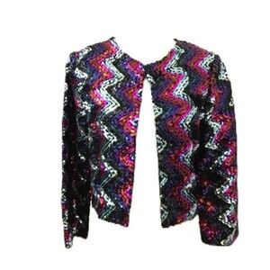Vintage Therese Ahrens Sequin jacket Sz medium
